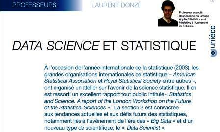 Data science et statistique
