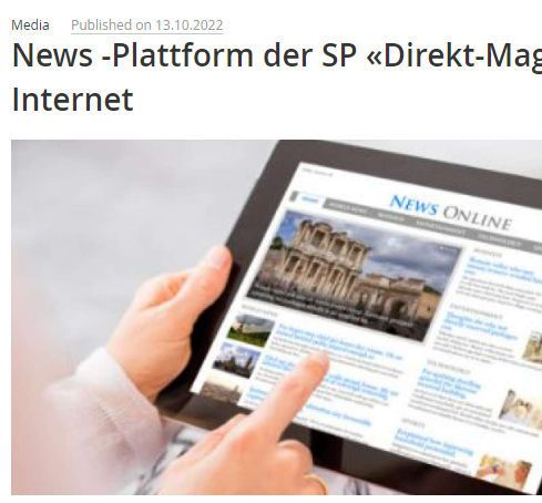 News -Plattform der SP «Direkt-Magazin