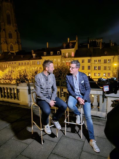 Pascal Schumacher (ancien président de l’association SES) et Nicolas Donzallaz (nouveau président)